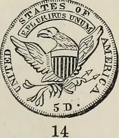 An illustration from Coins, medals, and seals, ancient and modern. Illustrated and described. With a sketch of the history of coins and coinage, instructions for young collectors, tables of comparative rarity, price lists of English and American coins, medals and tokens, &c., &c (1861)