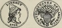 An illustration from Coins, medals, and seals, ancient and modern. Illustrated and described. With a sketch of the history of coins and coinage, instructions for young collectors, tables of comparative rarity, price lists of English and American coins, medals and tokens, &c., &c (1861)