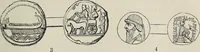 An illustration from Coins, medals, and seals, ancient and modern. Illustrated and described. With a sketch of the history of coins and coinage, instructions for young collectors, tables of comparative rarity, price lists of English and American coins, medals and tokens, &c., &c (1861)