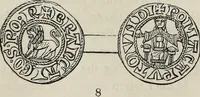 An illustration from Coins, medals, and seals, ancient and modern. Illustrated and described. With a sketch of the history of coins and coinage, instructions for young collectors, tables of comparative rarity, price lists of English and American coins, medals and tokens, &c., &c (1861)