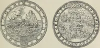 An illustration from Coins, medals, and seals, ancient and modern. Illustrated and described. With a sketch of the history of coins and coinage, instructions for young collectors, tables of comparative rarity, price lists of English and American coins, medals and tokens, &c., &c (1861)