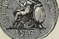 An illustration from Coins, medals, and seals, ancient and modern. Illustrated and described. With a sketch of the history of coins and coinage, instructions for young collectors, tables of comparative rarity, price lists of English and American coins, medals and tokens, &c., &c (1861)