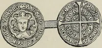 An illustration from Coins, medals, and seals, ancient and modern. Illustrated and described. With a sketch of the history of coins and coinage, instructions for young collectors, tables of comparative rarity, price lists of English and American coins, medals and tokens, &c., &c (1861)