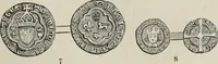 An illustration from Coins, medals, and seals, ancient and modern. Illustrated and described. With a sketch of the history of coins and coinage, instructions for young collectors, tables of comparative rarity, price lists of English and American coins, medals and tokens, &c., &c (1861)