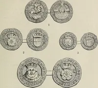 An illustration from Coins, medals, and seals, ancient and modern. Illustrated and described. With a sketch of the history of coins and coinage, instructions for young collectors, tables of comparative rarity, price lists of English and American coins, medals and tokens, &c., &c (1861)