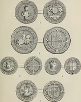 An illustration from Coins, medals, and seals, ancient and modern. Illustrated and described. With a sketch of the history of coins and coinage, instructions for young collectors, tables of comparative rarity, price lists of English and American coins, medals and tokens, &c., &c (1861)