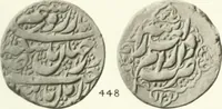 Picture 35 of 57 from The coins of the sháhs of Persia, Safavis, Afgháns, Efsháris, Zands, and Kájárs (1887), leaf 460