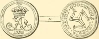 An illustration from The coins and tokens of the possessions and colonies of the British empire (1889)