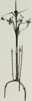 An illustration from ColecciÃ³n de hierros de Santiago RusiÃ±ol (1910)