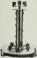 An illustration from ColecciÃ³n de hierros de Santiago RusiÃ±ol (1910)
