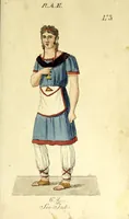 An illustration from Colección de los principales trages y adornos de los diferentes ritos mazonicos conocidos desde la época de su fundación, seguida de las reglas mas remarcables de los miembros de las diferentes sociedades secretas, y precedida de un compendio histórico de ellas (1822)