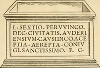 An illustration from Collectanea antiqvitatvm in vrbe atqve agro Mogvntino repertarvm (1525)