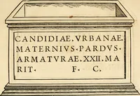 An illustration from Collectanea antiqvitatvm in vrbe atqve agro Mogvntino repertarvm (1525)