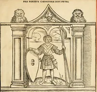 An illustration from Collectanea antiqvitatvm in vrbe atqve agro Mogvntino repertarvm (1525)