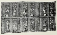 An illustration from Collection de broderies anciennes décrites par madame Isabelle Errera. Catalogue orné de 104 photogravures (1905)
