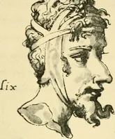An illustration from Collection de chirurgiens grecs avec dessins attribués au Primatice. Reproduction réduite des 200 dessins du Manuscrit latin 6866 de la Bibliothèque nationale (1908)