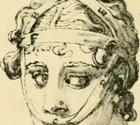 An illustration from Collection de chirurgiens grecs avec dessins attribués au Primatice. Reproduction réduite des 200 dessins du Manuscrit latin 6866 de la Bibliothèque nationale (1908)
