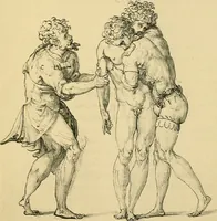 Picture 10 of 195 from Collection de chirurgiens grecs avec dessins attribués au Primatice. Reproduction réduite des 200 dessins du Manuscrit latin 6866 de la Bibliothèque nationale (1908), leaf 42