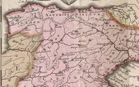 An illustration from A collection of maps of Europe, Asia, Africa, North America, and South America, circa 1700-1725, by Sr. Sanson, Guillieme de l'Isle, Peter Schenck, and others. [cartographic material] (1700)