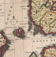 Picture 91 of 166 from A collection of maps of Europe, Asia, Africa, North America, and South America, circa 1700-1725, by Sr. Sanson, Guillieme de l'Isle, Peter Schenck, and others. [cartographic material] (1700), leaf 134