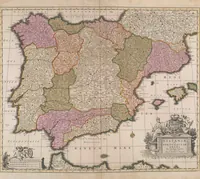 Picture 29 of 166 from A collection of maps of Europe, Asia, Africa, North America, and South America, circa 1700-1725, by Sr. Sanson, Guillieme de l'Isle, Peter Schenck, and others. [cartographic material] (1700), leaf 18