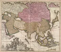 Picture 131 of 166 from A collection of maps of Europe, Asia, Africa, North America, and South America, circa 1700-1725, by Sr. Sanson, Guillieme de l'Isle, Peter Schenck, and others. [cartographic material] (1700), leaf 186