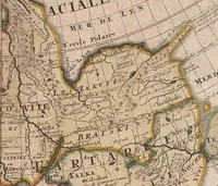 An illustration from A collection of maps of Europe, Asia, Africa, North America, and South America, circa 1700-1725, by Sr. Sanson, Guillieme de l'Isle, Peter Schenck, and others. [cartographic material] (1700)