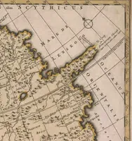 Picture 141 of 166 from A collection of maps of Europe, Asia, Africa, North America, and South America, circa 1700-1725, by Sr. Sanson, Guillieme de l'Isle, Peter Schenck, and others. [cartographic material] (1700), leaf 198