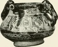 An illustration from A collection of ancient Chinese and Persian porcelain and pottery, Persian miniature paintings, books and manuscripts, consigned on account of the European war; also snuff bottles, jades and antique cloisonné enamels from another collector. To be sold ... May 4th, 5th, 6th, 7th and 8th, 1915 .. (1915)