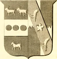 An illustration from A collection of armorial bearings, inscriptions, etc., in the Church of St. Nicholas, Newcastle on Tyne, and chapelries of Gosforth & Cramlington, Northumberland. To which is prefixed a historical account of the Church of St. Nicholas (1820)