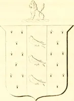 An illustration from A collection of armorial bearings, inscriptions, etc., in the Church of St. Nicholas, Newcastle on Tyne, and chapelries of Gosforth & Cramlington, Northumberland. To which is prefixed a historical account of the Church of St. Nicholas (1820)