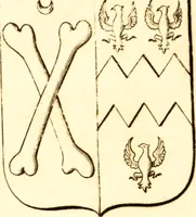 An illustration from A collection of armorial bearings, inscriptions, etc., in the Church of St. Nicholas, Newcastle on Tyne, and chapelries of Gosforth & Cramlington, Northumberland. To which is prefixed a historical account of the Church of St. Nicholas (1820)