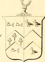 An illustration from A collection of armorial bearings, inscriptions, etc., in the Church of St. Nicholas, Newcastle on Tyne, and chapelries of Gosforth & Cramlington, Northumberland. To which is prefixed a historical account of the Church of St. Nicholas (1820)