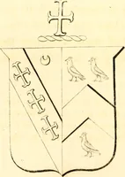 An illustration from A collection of armorial bearings, inscriptions, etc., in the Church of St. Nicholas, Newcastle on Tyne, and chapelries of Gosforth & Cramlington, Northumberland. To which is prefixed a historical account of the Church of St. Nicholas (1820)