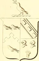 An illustration from A collection of armorial bearings, inscriptions, etc., in the Church of St. Nicholas, Newcastle on Tyne, and chapelries of Gosforth & Cramlington, Northumberland. To which is prefixed a historical account of the Church of St. Nicholas (1820)