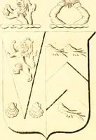An illustration from A collection of armorial bearings, inscriptions, etc., in the Church of St. Nicholas, Newcastle on Tyne, and chapelries of Gosforth & Cramlington, Northumberland. To which is prefixed a historical account of the Church of St. Nicholas (1820)