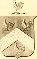 An illustration from A collection of armorial bearings, inscriptions, etc., in the Church of St. Nicholas, Newcastle on Tyne, and chapelries of Gosforth & Cramlington, Northumberland. To which is prefixed a historical account of the Church of St. Nicholas (1820)