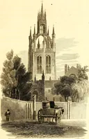 An illustration from A collection of armorial bearings, inscriptions, etc., in the Church of St. Nicholas, Newcastle on Tyne, and chapelries of Gosforth & Cramlington, Northumberland. To which is prefixed a historical account of the Church of St. Nicholas (1820)