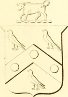 An illustration from A collection of armorial bearings, inscriptions, etc., in the Church of St. Nicholas, Newcastle on Tyne, and chapelries of Gosforth & Cramlington, Northumberland. To which is prefixed a historical account of the Church of St. Nicholas (1820)