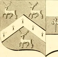 An illustration from A collection of armorial bearings, inscriptions, etc., in the Church of St. Nicholas, Newcastle on Tyne, and chapelries of Gosforth & Cramlington, Northumberland. To which is prefixed a historical account of the Church of St. Nicholas (1820)