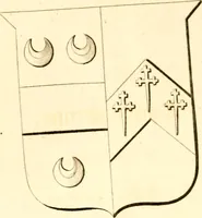 An illustration from A collection of armorial bearings, inscriptions, etc., in the Church of St. Nicholas, Newcastle on Tyne, and chapelries of Gosforth & Cramlington, Northumberland. To which is prefixed a historical account of the Church of St. Nicholas (1820)
