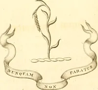 An illustration from A collection of armorial bearings, inscriptions, etc., in the Church of St. Nicholas, Newcastle on Tyne, and chapelries of Gosforth & Cramlington, Northumberland. To which is prefixed a historical account of the Church of St. Nicholas (1820)