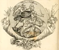 An illustration from A collection of armorial bearings, inscriptions, etc., in the Church of St. Nicholas, Newcastle on Tyne, and chapelries of Gosforth & Cramlington, Northumberland. To which is prefixed a historical account of the Church of St. Nicholas (1820)