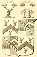 An illustration from A collection of armorial bearings, inscriptions, etc., in the Church of St. Nicholas, Newcastle on Tyne, and chapelries of Gosforth & Cramlington, Northumberland. To which is prefixed a historical account of the Church of St. Nicholas (1820)