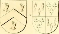 An illustration from A collection of armorial bearings, inscriptions, etc., in the Church of St. Nicholas, Newcastle on Tyne, and chapelries of Gosforth & Cramlington, Northumberland. To which is prefixed a historical account of the Church of St. Nicholas (1820)
