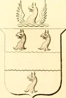 An illustration from A collection of armorial bearings, inscriptions, etc., in the Church of St. Nicholas, Newcastle on Tyne, and chapelries of Gosforth & Cramlington, Northumberland. To which is prefixed a historical account of the Church of St. Nicholas (1820)