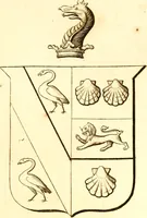 An illustration from A collection of armorial bearings, inscriptions, etc., in the Church of St. Nicholas, Newcastle on Tyne, and chapelries of Gosforth & Cramlington, Northumberland. To which is prefixed a historical account of the Church of St. Nicholas (1820)