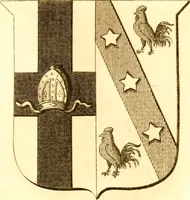 An illustration from A collection of armorial bearings, inscriptions, etc., in the Church of St. Nicholas, Newcastle on Tyne, and chapelries of Gosforth & Cramlington, Northumberland. To which is prefixed a historical account of the Church of St. Nicholas (1820)