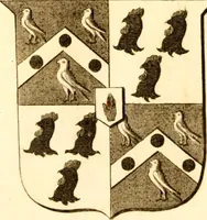 An illustration from A collection of armorial bearings, inscriptions, etc., in the Church of St. Nicholas, Newcastle on Tyne, and chapelries of Gosforth & Cramlington, Northumberland. To which is prefixed a historical account of the Church of St. Nicholas (1820)