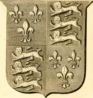 An illustration from A collection of armorial bearings, inscriptions, etc., in the Church of St. Nicholas, Newcastle on Tyne, and chapelries of Gosforth & Cramlington, Northumberland. To which is prefixed a historical account of the Church of St. Nicholas (1820)